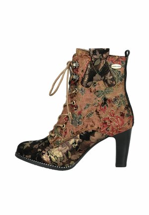 Lace-up ankle boots - bronze