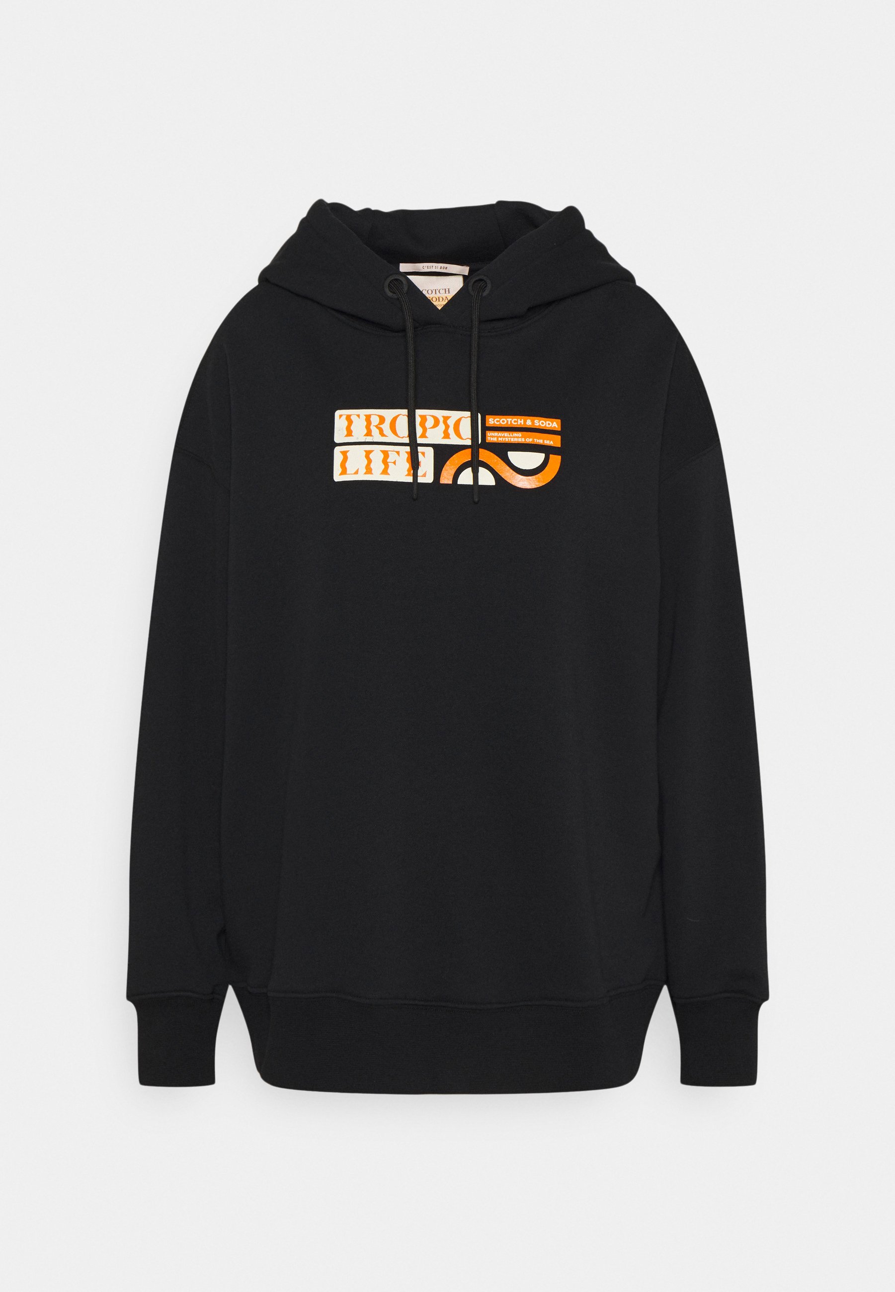 black graphic jumper