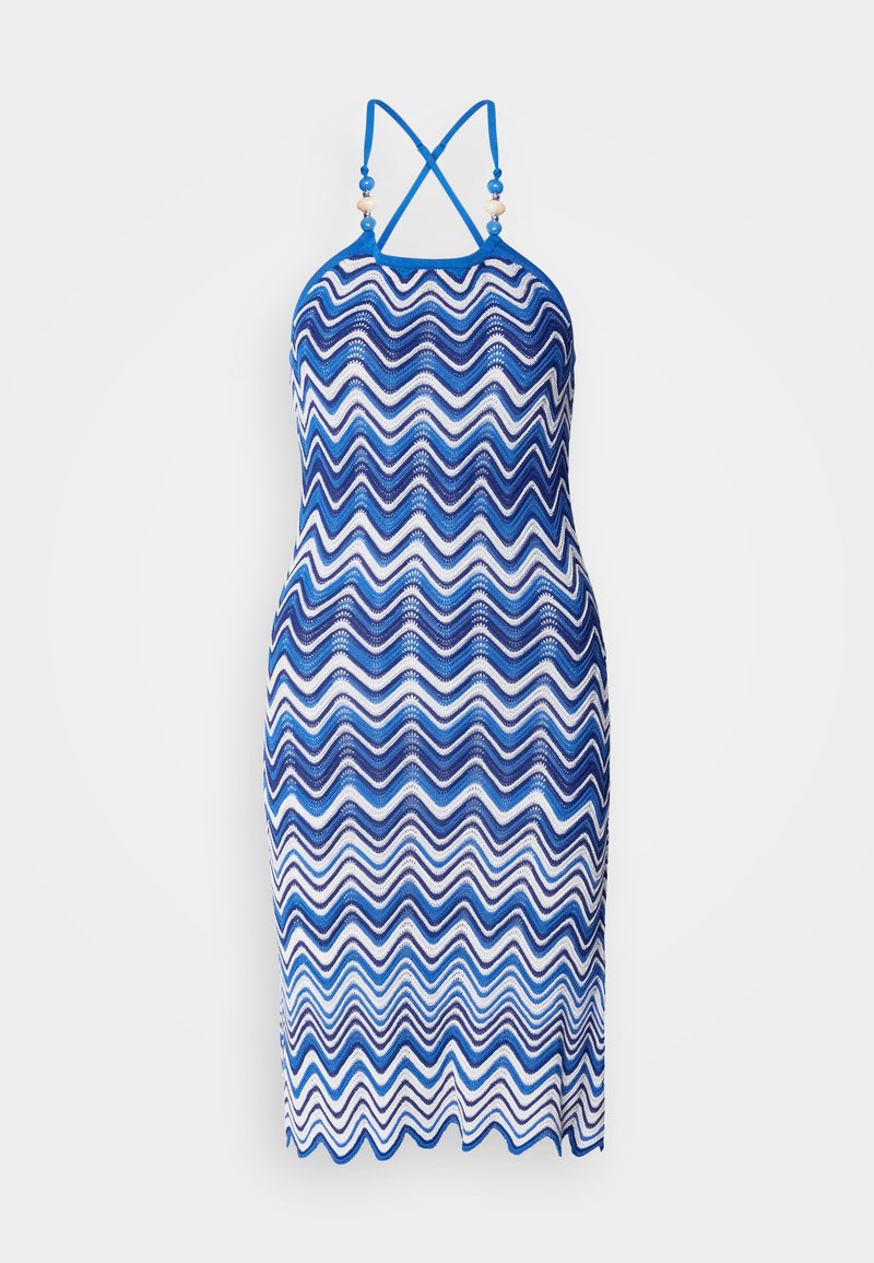 Morgan Gebreide jurk blauw