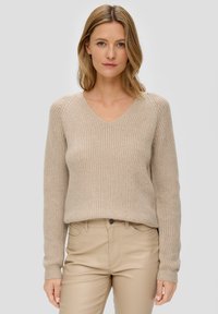s.Oliver Strickpullover - helles beige
