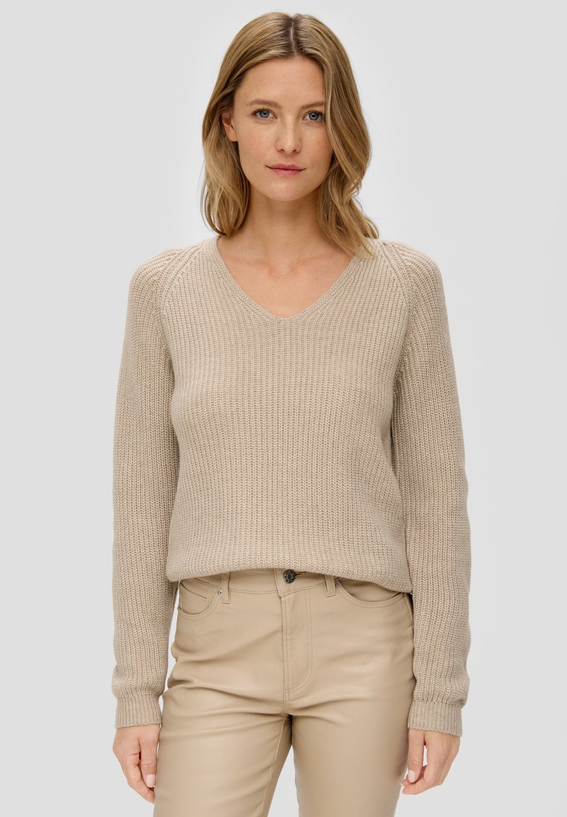 s.Oliver Strickpullover - helles beige