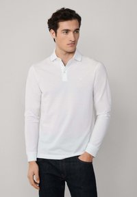 Hackett London MERCERISED - Poloshirt - optic white