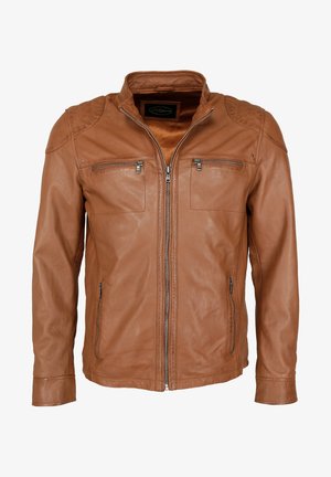 Leren jas - cognac