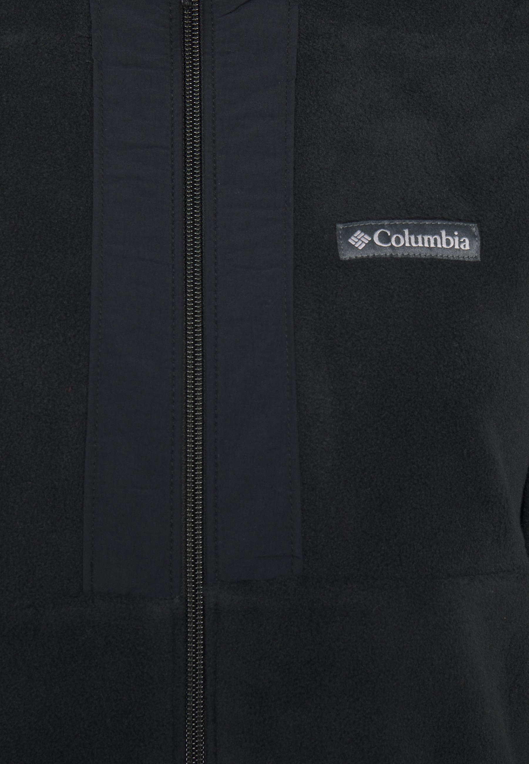 black fuzzy columbia jacket
