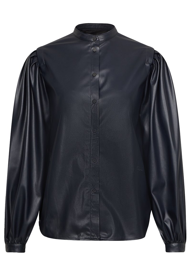 Karl Lagerfeld Overhemdblouse zwart Karl Lagerfeld Overhemdblouse zwart