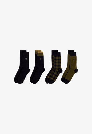 G-STAR, G-STAR SOCKEN 4ER PACK STRÜMPFE - Ponožky - braun
