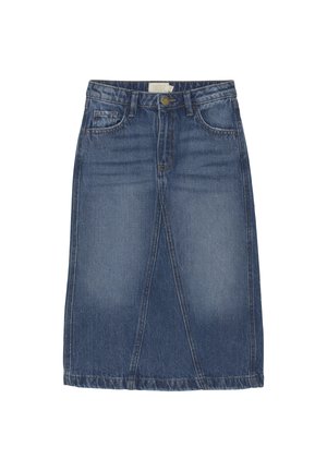 A-line skirt - blue denim