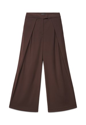 Calliope, PANTALONE LUNGO TINTA UNITA - Pantaloni - cioccolato scuro
