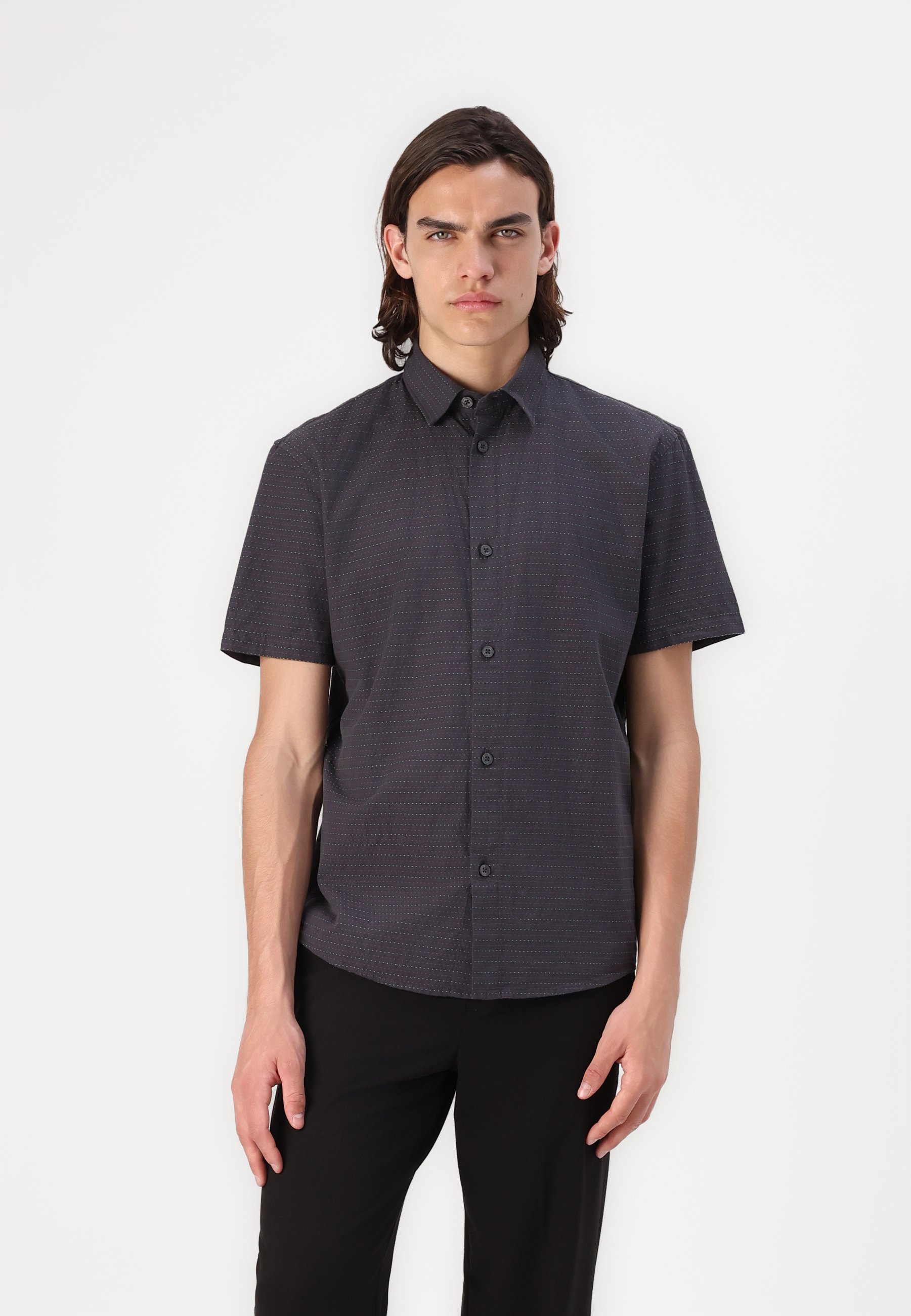 TOM TAILOR DENIM RELAXED SHIRT Chemise grey/multicolore ZALANDO