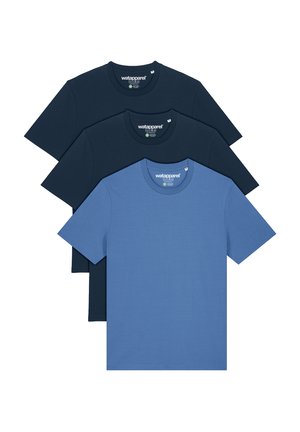 3ER MULTIPACK - T-Shirt basic - french navy bright blue