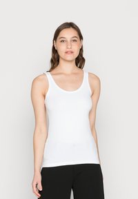 Anna Field BASIC TANK 3 PACK - Top - black/white/dark red