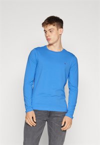 Tommy Hilfiger STRETCH SLIM FIT - Top s dlhým rukávom - blue spell