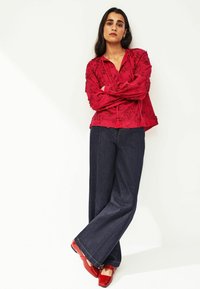 Next TIE NECK FLORAL-REGULAR FIT - Bluse - red