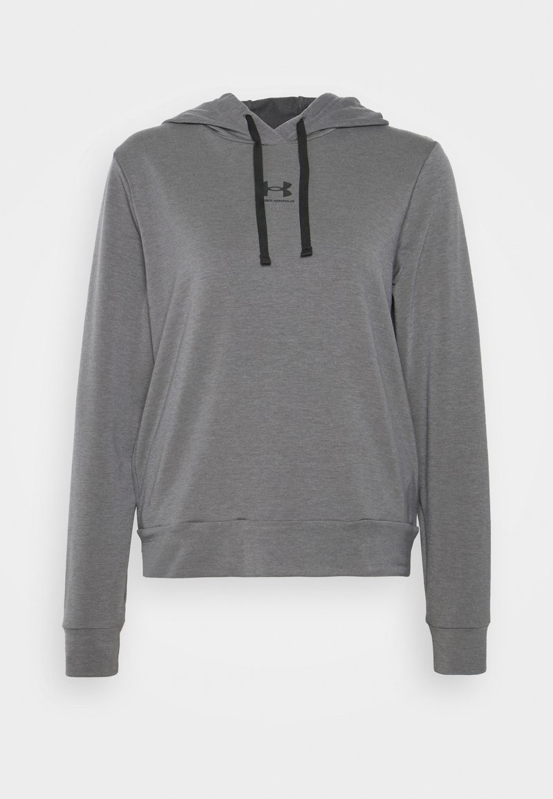Under Armour RIVAL TERRY - Felpa con cappuccio - jet gray/mod gray/black