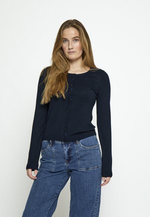 Minus MINEW LAURA CARDIGAN - Vest - black iris solid