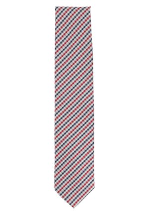 KARIERT 8CM BREIT - Tie - rot blau weiß