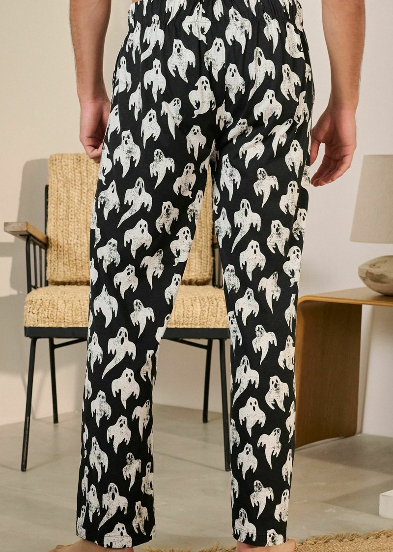 Next HALLOWEEN REGULAR FIT - Pidžamas apakšdaļa - ghosts black
