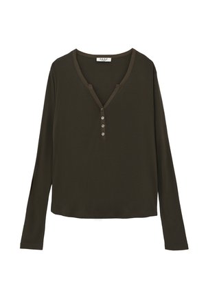 BUTTON - T-shirt à manches longues - peat