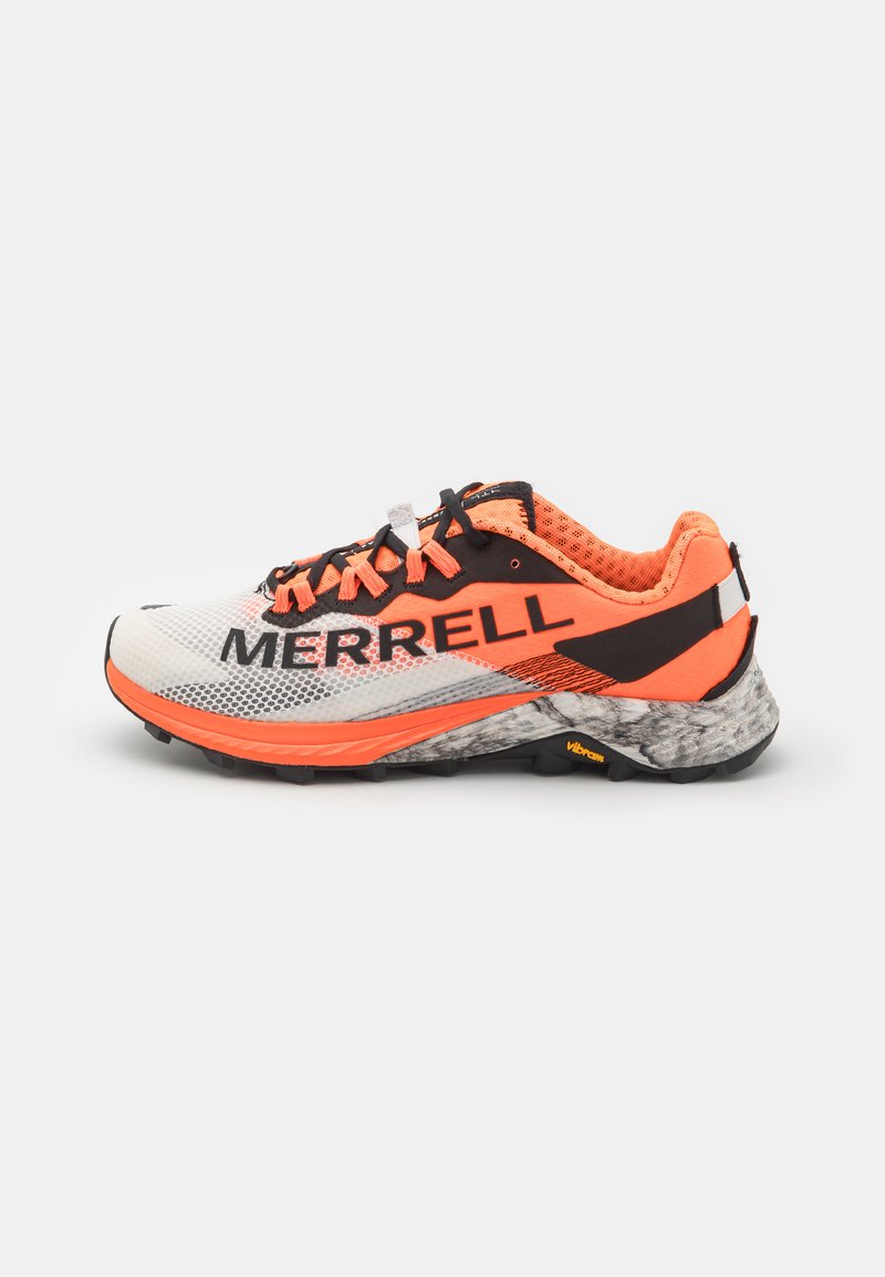 Merrell MTL LONG SKY 2 - Trail running shoes - white/orange/white ...