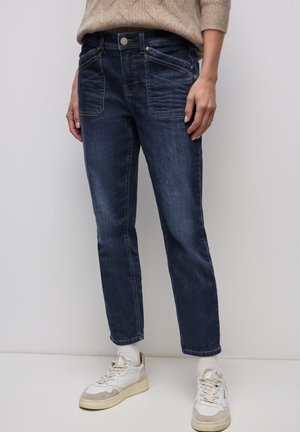 Street One MIT PATCH POCKETS - Jean boyfriend - blau