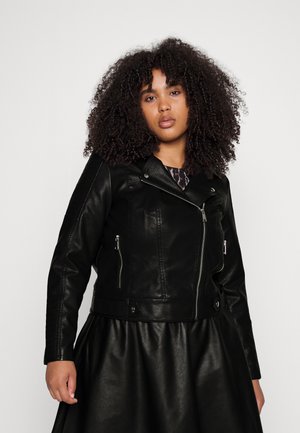 VMKERRIKARINA COATED JACKET - Faux leather jacket - black