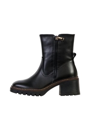 Enkellaarsjes met plateauzool - noir