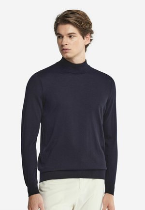 STAND-UP COLLAR - Maglione - Blue
