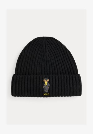 Polo Ralph Lauren POLO BEAR RIB-KNIT WOOL BEANIE - Lue - black