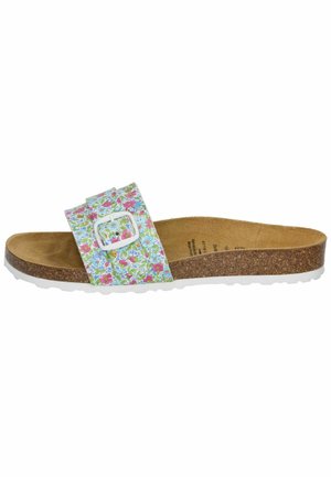 LICO SOLVEIG - Pantolette flach - weiss bunt