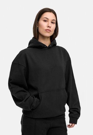Kapuzenpullover - black washed