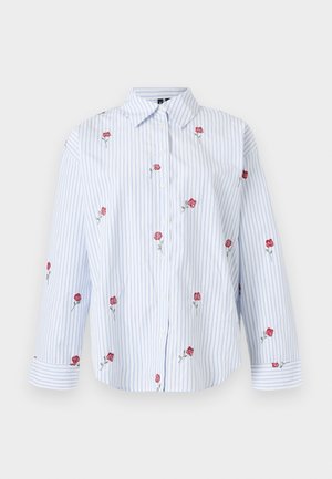Vero Moda, VMTIRA SHIRT - Paitapusero - bright white/blue