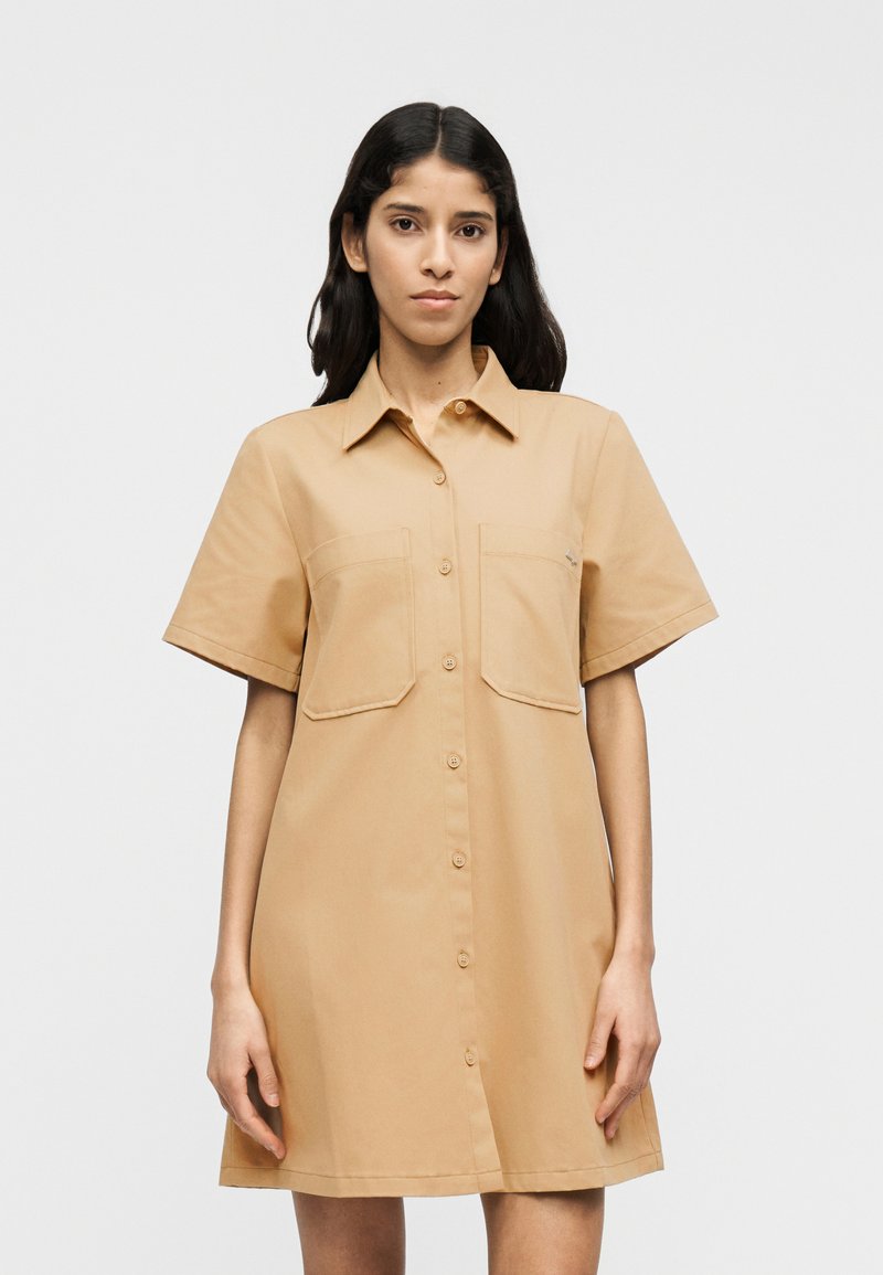 HUGO KANDIRA - Φόρεμα πουκάμισο - beige