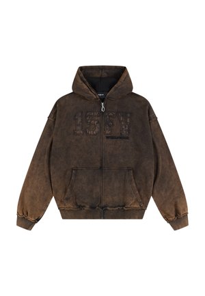FAVELA, FV 15 FRONTZIP - Sweatjacke - rust
