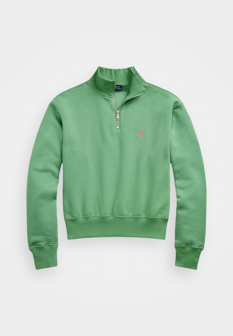 Polo Ralph Lauren FLEECE QUARTER ZIP - Ikdienas džemperis - haven green