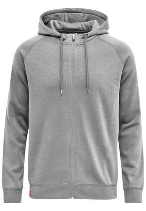 Zip-up sweatshirt - grey melange