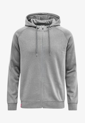 Zip-up sweatshirt - grey melange