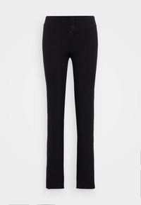 LOW STRAIGHT TROUSERS - Pantalon classique - black