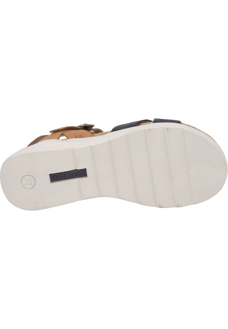 Ballerine Josef Seibel Donna Fiona 39 - Pelle Nappa Morbida, Suola Leggera AGO | Colore Blu, Chiusura A Strappo