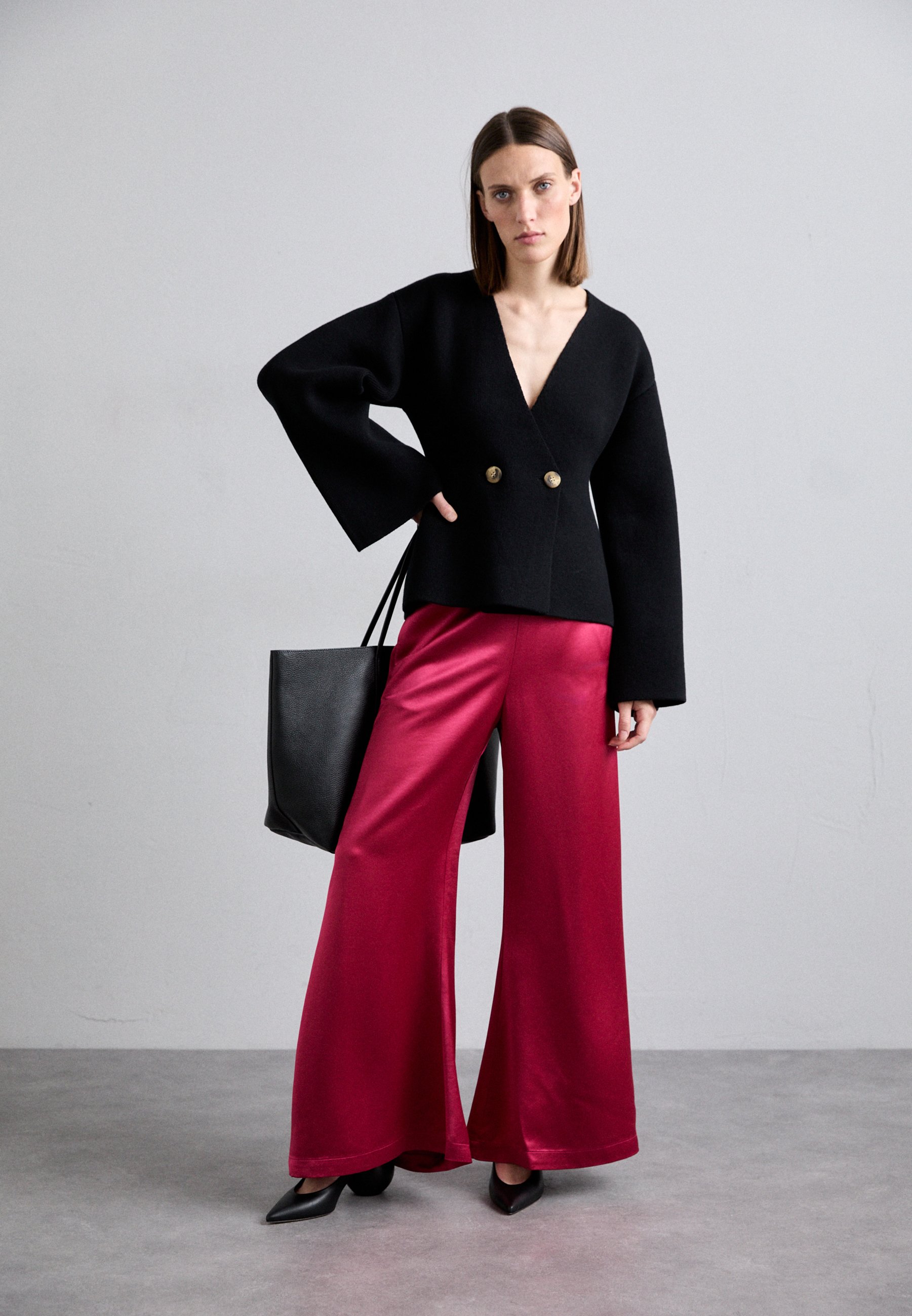 売れ筋商品|||バイマレンバーガー ニット&セーター レディース アウター ESSENTIALS TINLEY - Cardigan - black By Malene Birger ESSENTIALS TINLEY - Cardigan - black - Zalando