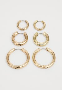 PCJILVI EARRINGS 3 PACK - Øredobber - gold-coloured