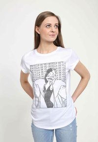 Disney 101 DALMATIANS CRUELLA DE VIL - Triko s potiskem - white