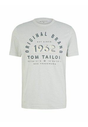 TOM TAILOR RUNDHALS  - Print T-shirt - weiß
