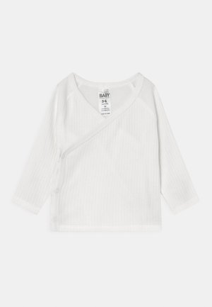 NEWBORN CROSS OVER UNISEX - Cardigan - milk