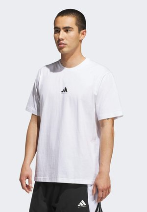 adidas Performance BASKETBALL - T-Shirt basic - white   black