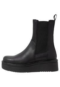 TARA - Telitalpú bokacsizmák - black