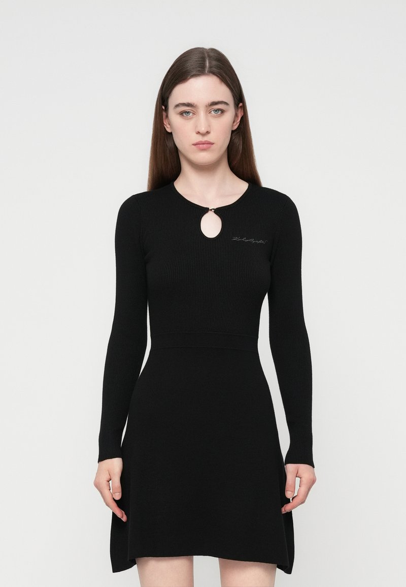 Karl Lagerfeld Gebreide jurk zwart