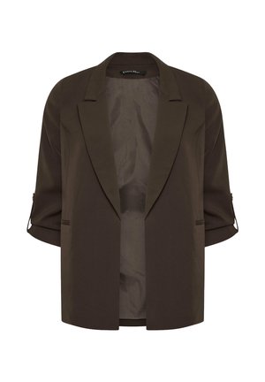 Evans, PLUS SIZE BLAZERS - Short coat - chocolate