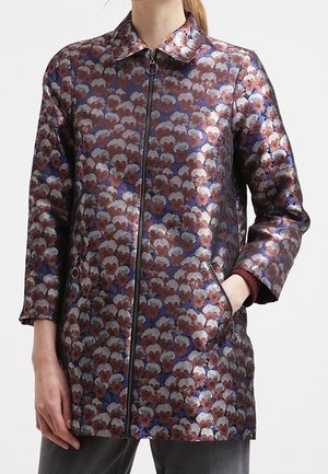 Krátký kabát - metallic blue