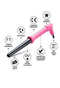Golden Curl GL506 LOCKENSTAB - Haar Styling Zubehör - pink