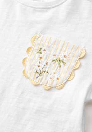 Next SHORT SLEEVE EMBROIDERED POCKET - T-shirt con stampa - white